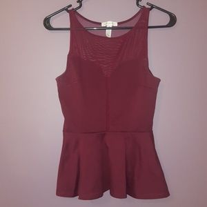 Sexy going out peplum tank top